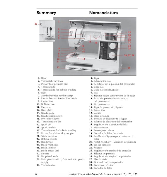 Husqvarna Viking Daisy 315, 325, 335 Sewing Machine Manual PDF