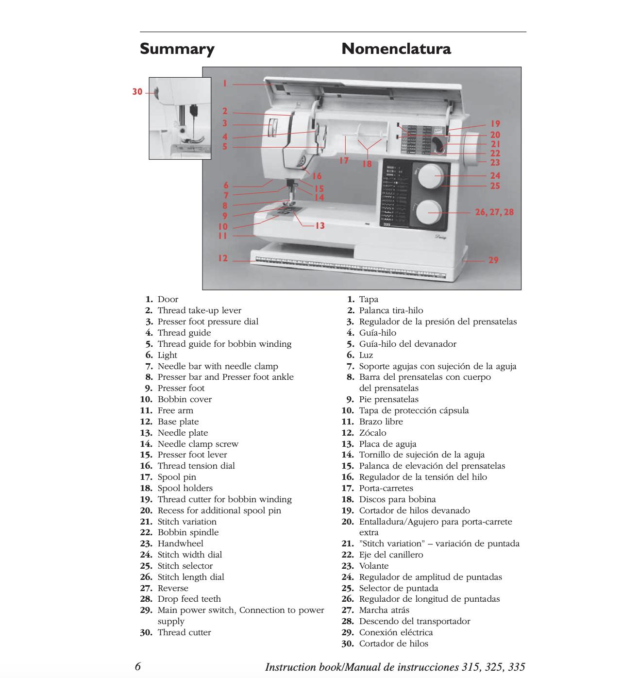 Husqvarna Viking Daisy 315, 325, 335 Sewing Machine Manual PDF