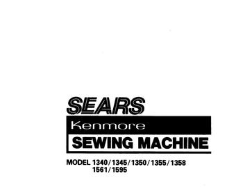 Anleitung für Vintage Sears Kenmore Nähmaschine PDF - Anleitung