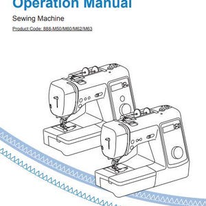 Brother Sewing Machine TY600C User Manual (Digital Download)