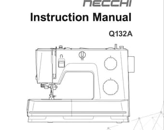 Necchi Q132A Sewing Machine Manual PDF Format Digital Download