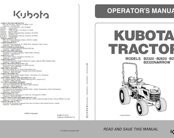 Instrukcja obsługi ciągnika Kubota B2320 B2620 B2920 w formacie PDF – Podręcznik sterowania, konserwacji i obsługi