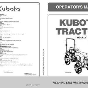 Instrukcja obsługi kompaktowego ciągnika Kubota B2401DT – Pobierz plik PDF