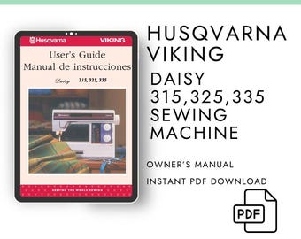 Husqvarna Viking Daisy 315, 325, 335 Sewing Machine Manual PDF