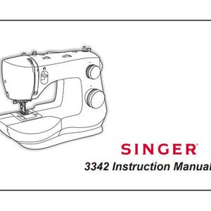 Singer Sewing Machine 3342 Manual Singer User Manual Singer User Manual Digital Download