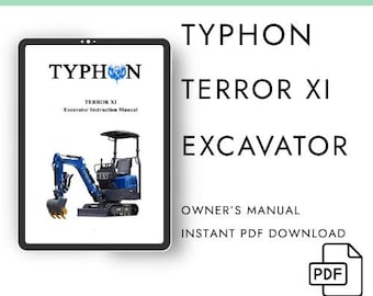 Typhon Terror XI Excavator Instruction Manual – PDF Digital Download