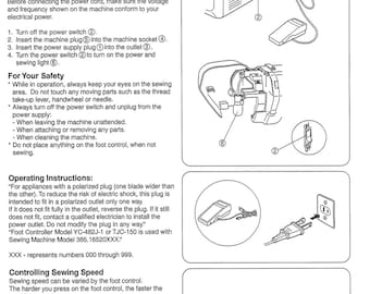 Kenmore 385.16520000 Nähmaschine Gebrauchsanweisung PDF | Sears Kenmore Bedienungsanleitung Digitaler Download
