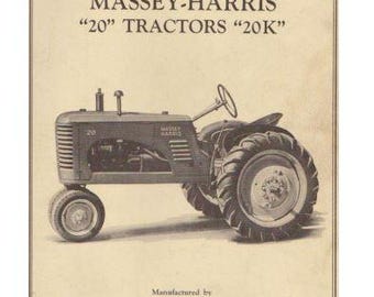 Massey-Harris Tractor 20K Operator's Manual (Digital Download)