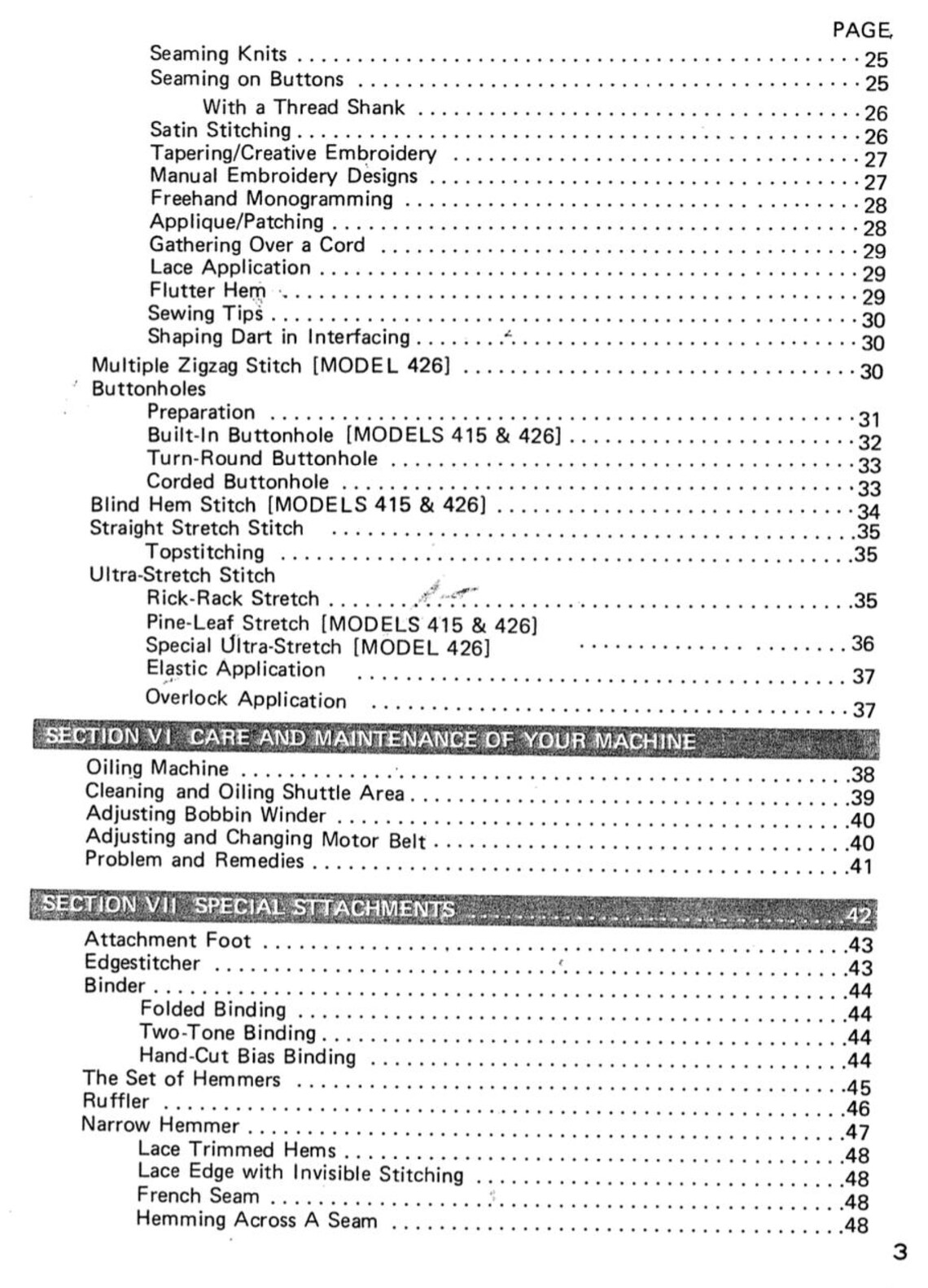 White 404 415 426 Sewing Machine Manual: Vintage Instruction Book (PDF ...