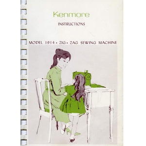 Kenmore 1914 Zig Zag 158.19142 Manuale macchina da cucire PDF Download digitale Manuale utente del proprietario Macchina da cucire