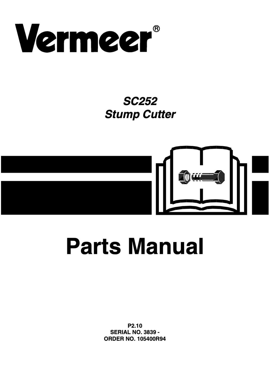 Vermeer SC252 Parts Manual - Etsy