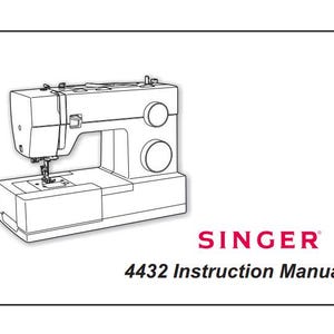Singer Sewing Machine 4432 User Manual Singer User Manual Singer User Manual Digital Download