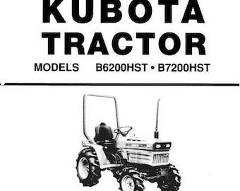 Manual del operador del tractor Kubota B6200-7200 (descarga digital)