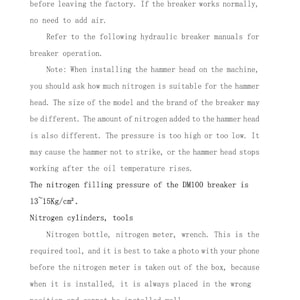 DM100 Mini Excavator Operator’s Manual  Instant PDF Download