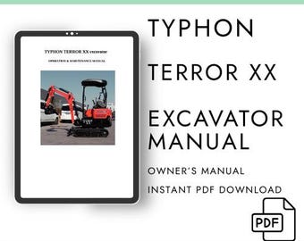 Typhon TERROR XX Excavator Manual – PDF Digital Download