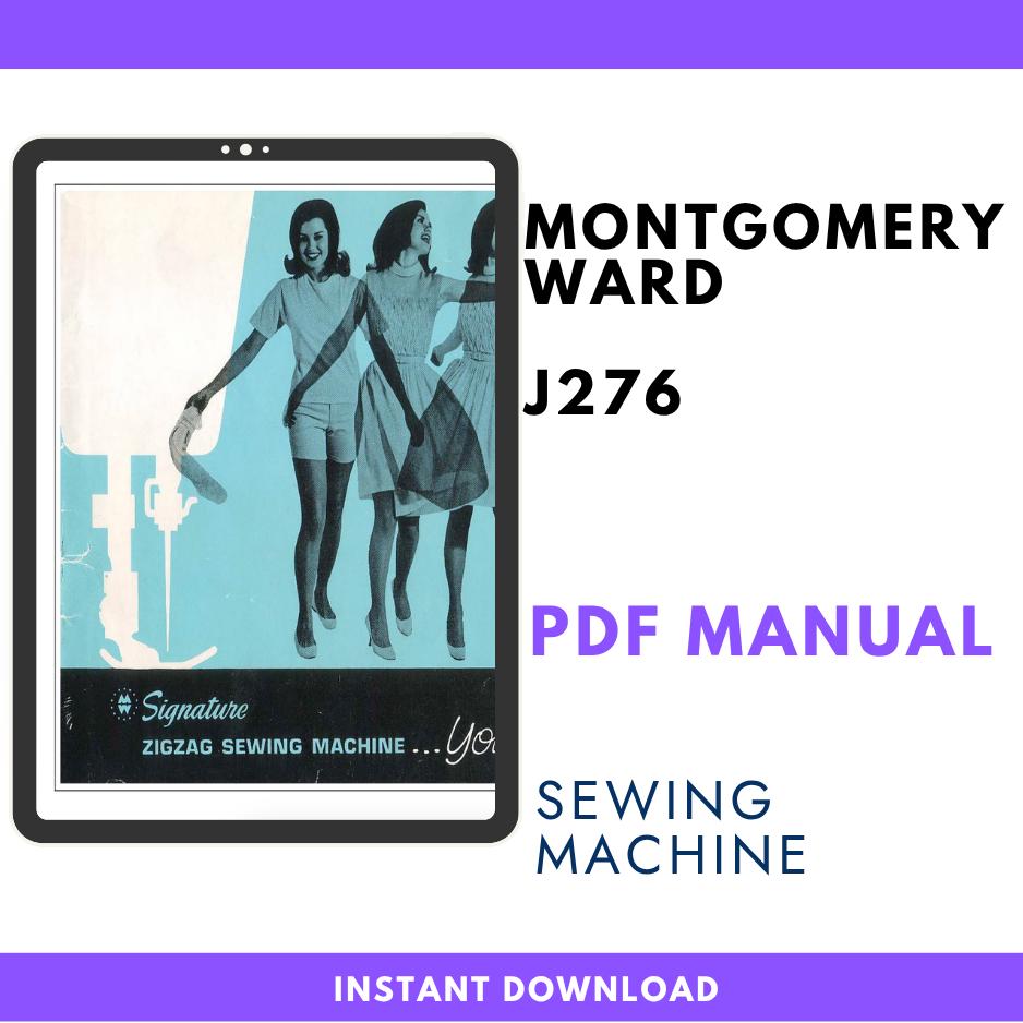 Montgomery Ward UHT J276 Sewing Machine Manual PDF Download