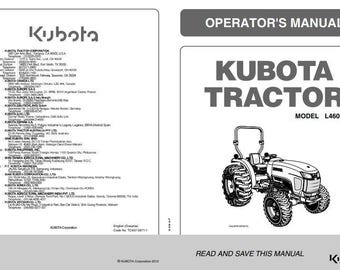 Kubota Traktor L4600 Bedienungsanleitung (Digitaler Download)