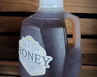 3 lb. raw unfiltered honey, wild flower