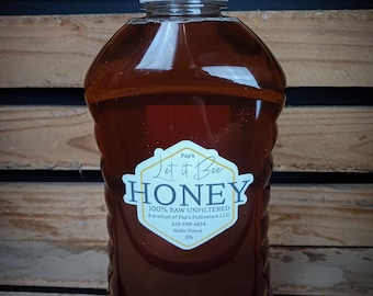 2 lb. raw unfiltered honey, wild flower
