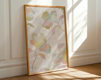 Peinture à l'huile florale pastel | Art mural esthétique Coquette | Millésime grand millénaire | Impression décorative de dopamine | Coquette tendance téléchargeable