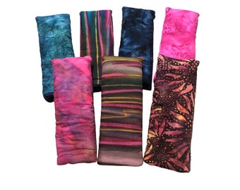 Cast Iron Pan Handle Covers with Colorful Batik Fabrics, Skillet Sock, Handles Holders