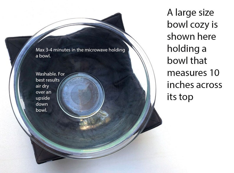 Microwave Bowl Cozy with Earth Tone Ice Dyed Fabric, Soup or Ice Cream Bowl Holder image 5