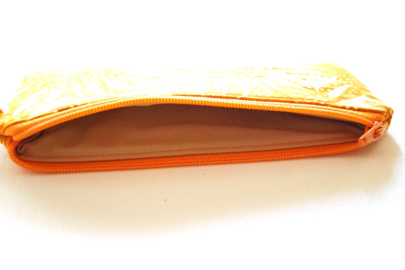 Padded Zipper Pouches, Cotton Batik Fabric Eyeglasses and Sunglasses Cases, Coin Purses image 4