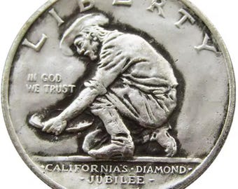 1925 Half Dollar USA Liberty High Quality Silver plated coin