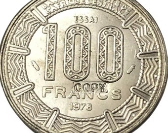 1978 Silver Plated 100 Francs High Quality Coin