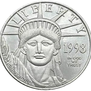 1998 Silver 50 dollar Eagle Liberty High Quality Silver plated coin