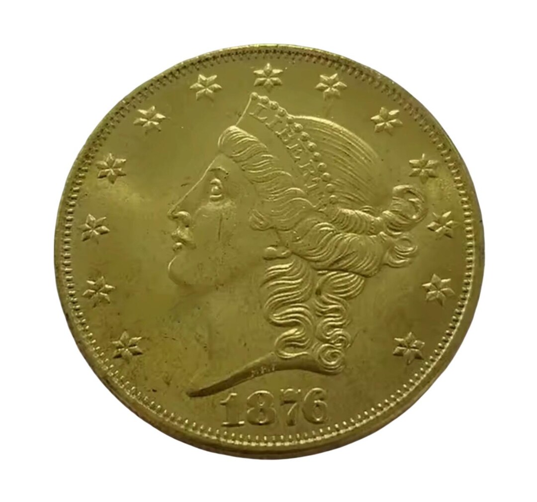 Twenty D 1876 Twenty D USA Liberty Head High Quality Gold Plated Coin - Etsy