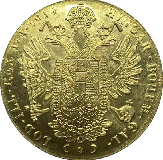 1873-1914 Moneta placcata in oro di alta qualità da ducati