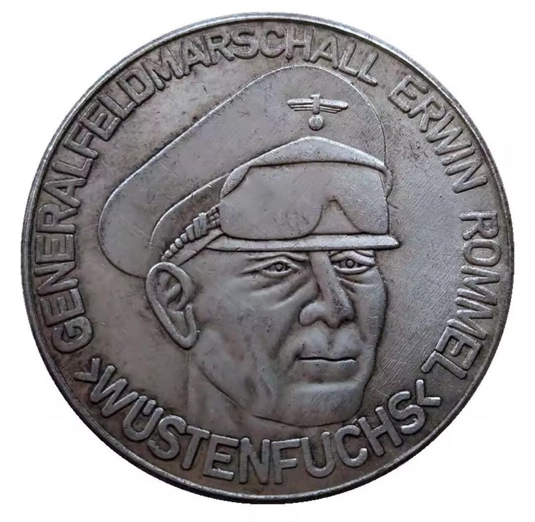Generalfeldmarschall Erwin Rommel 1000 High Quality Silver Plated Coin ...