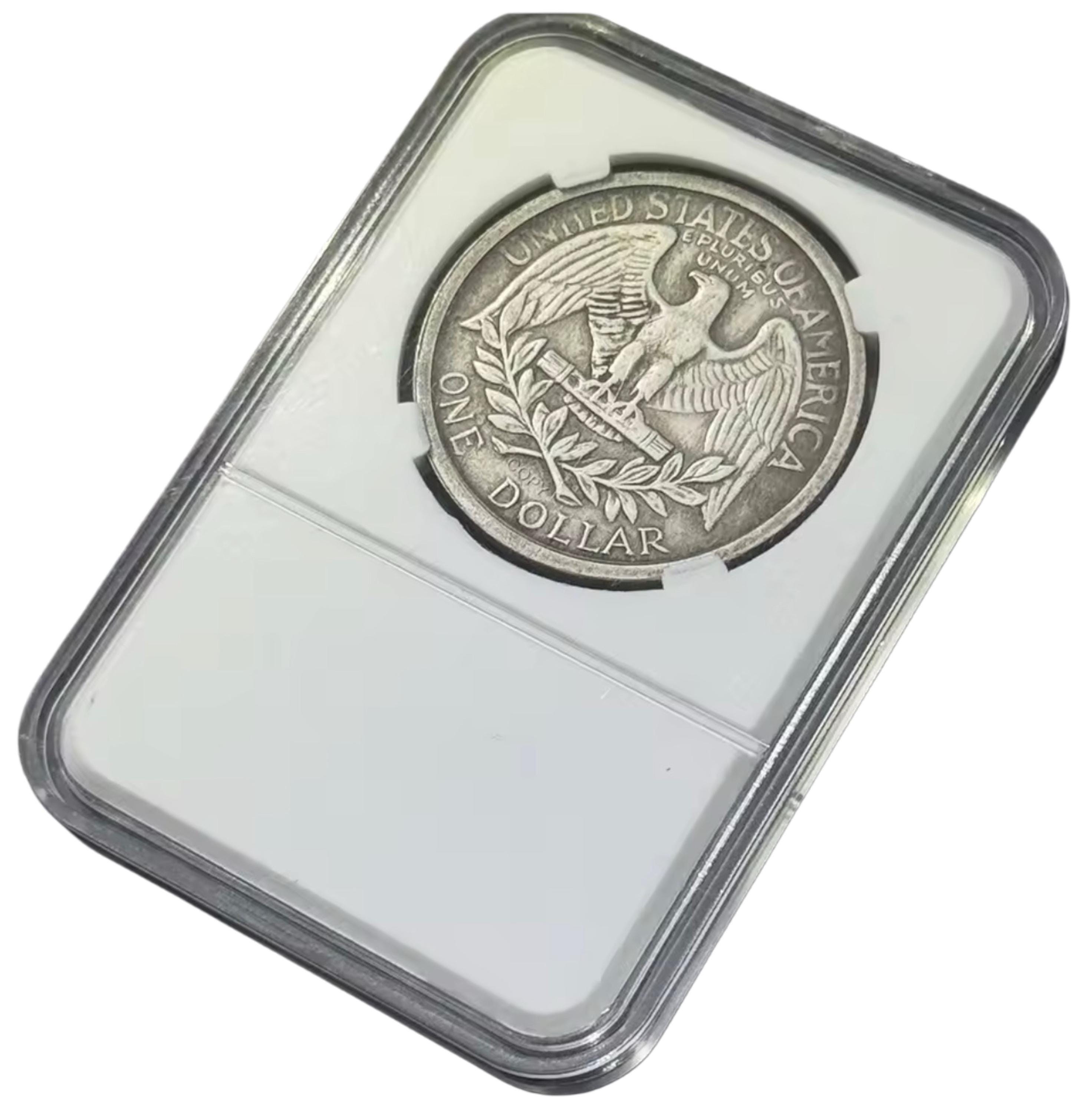 1865 One Dollar Silver USA Liberty High Quality Silver Plated Coin