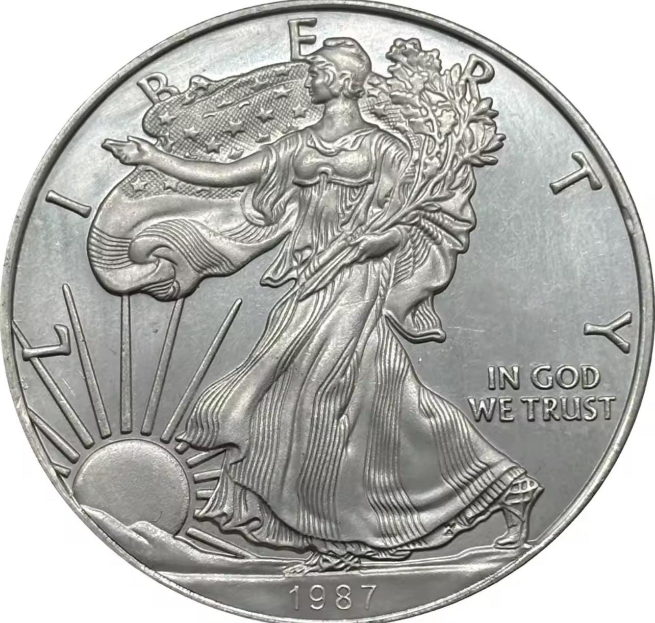 Liberty silver one dollar - Etsy 日本