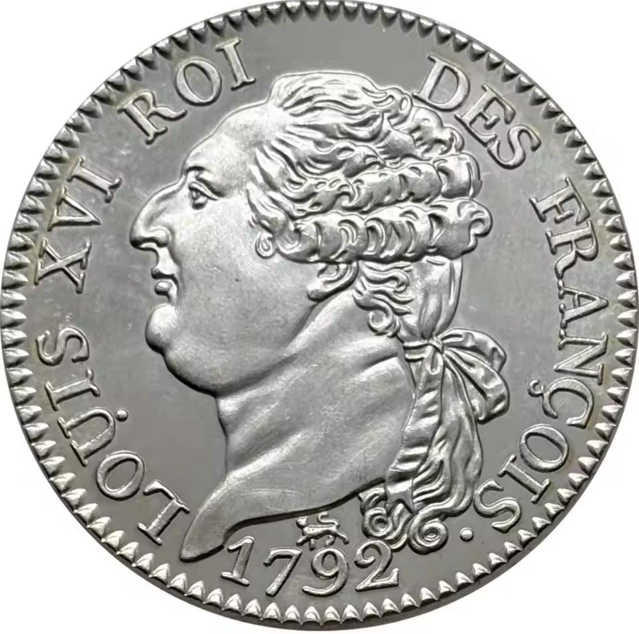 1776年 フランスルイ16世 ジェトン銀貨 1776年 フランスルイ16世