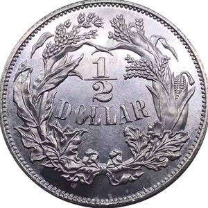Pièce d&#39;un demi-dollar des États-Unis de 1859 en plaqué argent de haute qualité