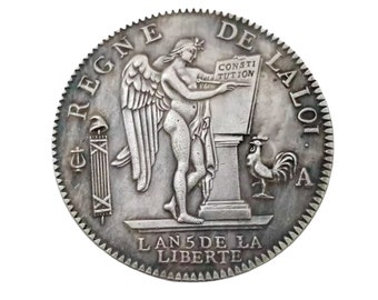 1793 Louis XVI High Quality Silver plated coin