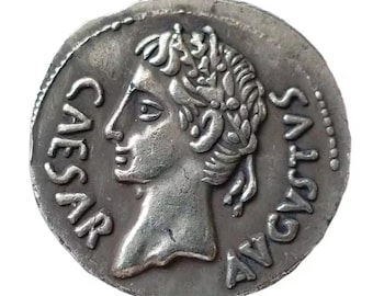 Caesar Silver Plated Roman Collectible Coin