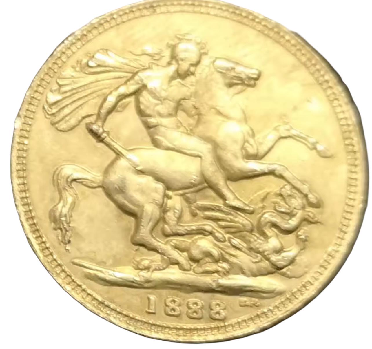 1888 Queen Victoria Sovereign High Quality Gold Plated Coin - Etsy