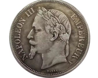 オリジナルフランス銀貨 | 5フラン – 1875年 - Etsy 日本