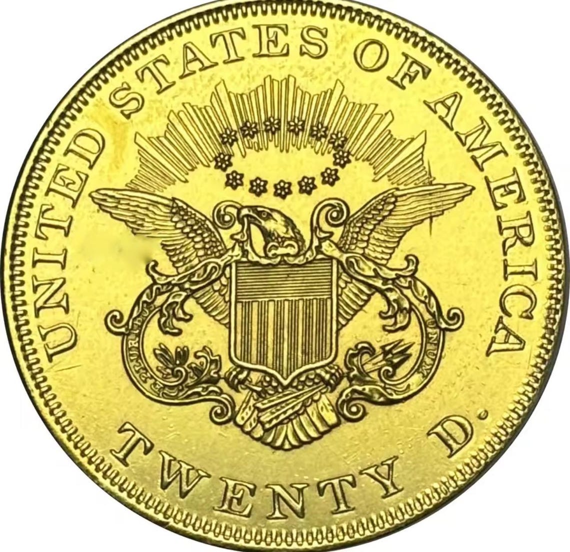 Twenty D 1849 Twenty D Gold USA Liberty Head High Quality Gold Plated Coin - Etsy