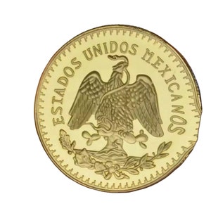 1821-1943 Gold 50 Pesos High Quality gold plated coin