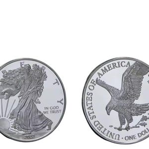One Dollar 2022 1oz Silver USA Liberty High Quality Silver plated coin