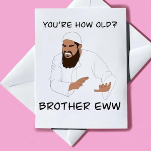 Brother Eww | Blank Card | Inappropriate Birthday Card | Funny Greeting Card