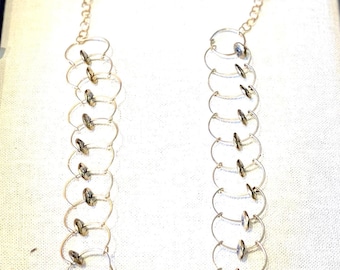 Long Link Hammered Chain