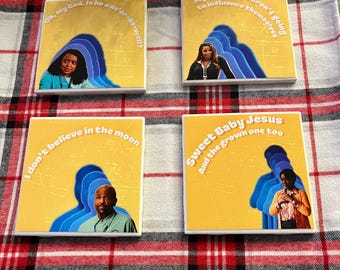 Abbott Elementary Ceramic Coasters: TV Show Merch