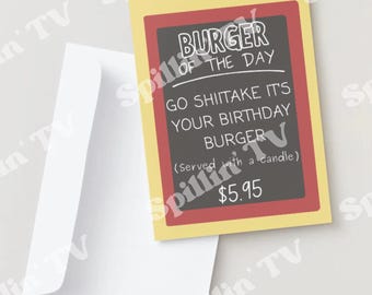 Bob's Burgers Birthday Card: Burger of the Day (Digital Download)