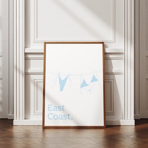 East Coast Print Coastal Cowgirl Decor Coastal Wall Art Trendy Printable