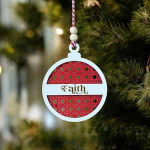 Christmas decoration, Holiday ornament Wooden rattan ornament New year rattan ornament personalized christmas ornament Rattan ornament